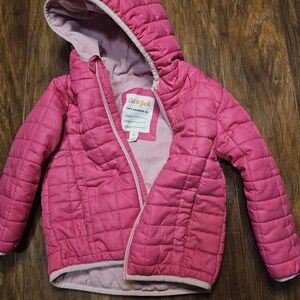 Cat & Jack Vibrant Pink Quilted Jacket